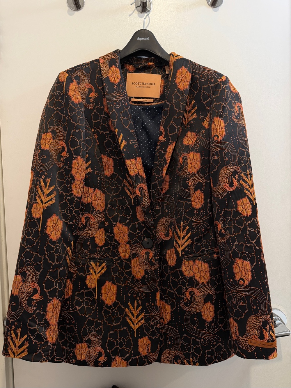 Scotch&Soda Blazer with Floral-Scenic Print M - Picture 3 of 4